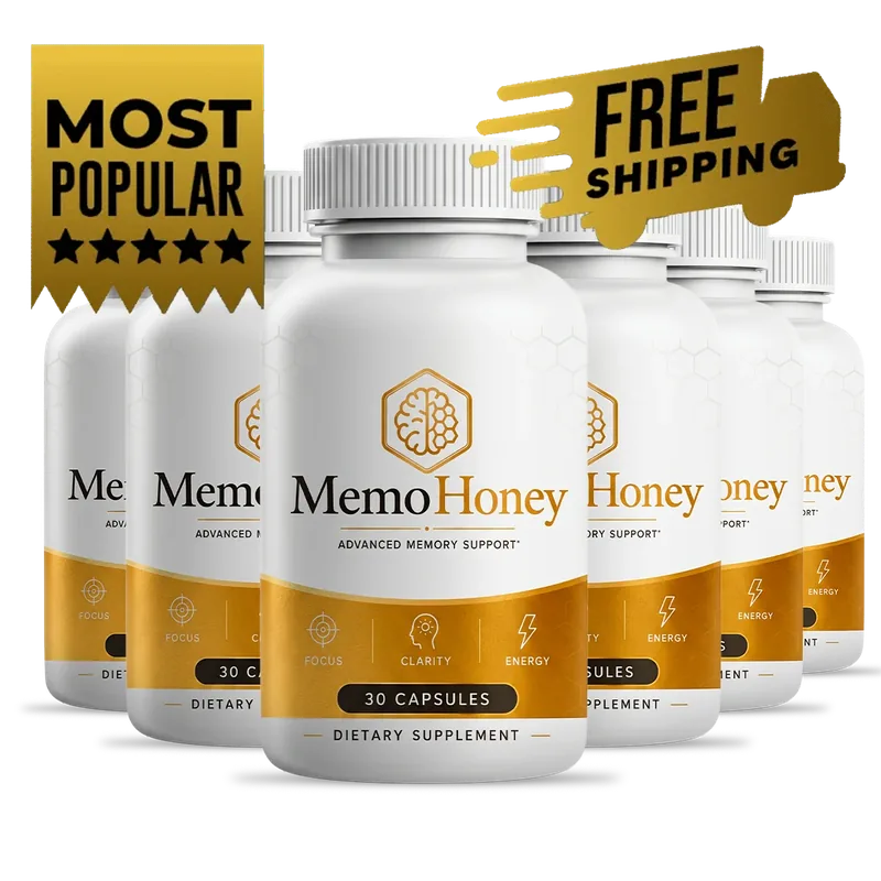 MemoHoney 6 bottle package with free shipping, best value offer